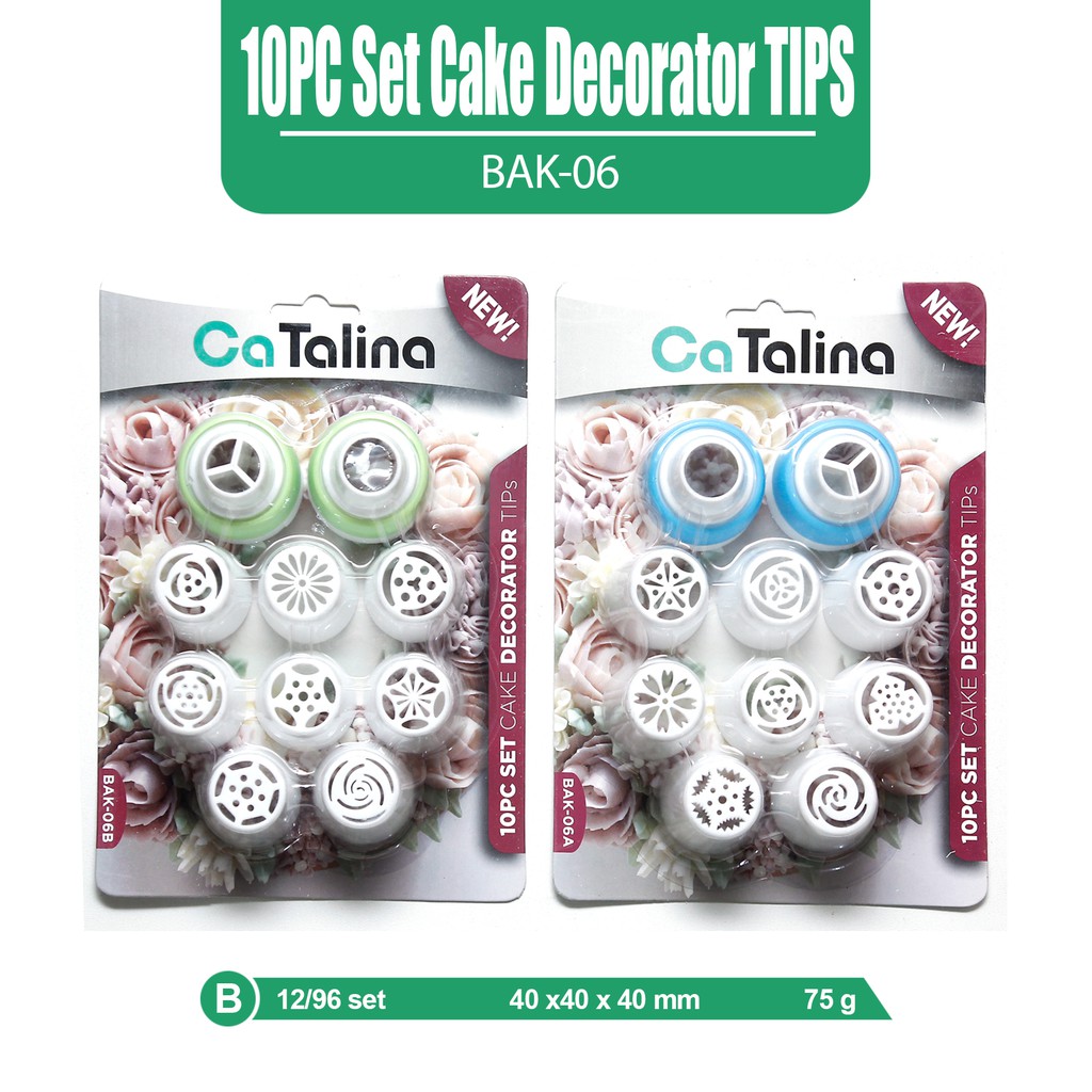 Spuit Dekorasi Kue Set 10 Pcs - Gambar 2
