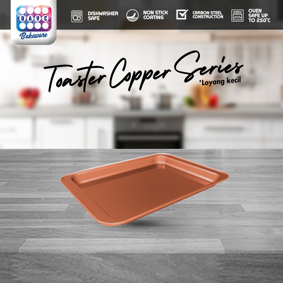 DAVC Mini Toaster Cookie Full Copper Series 25 x 18 x 2cm | Shopee ...