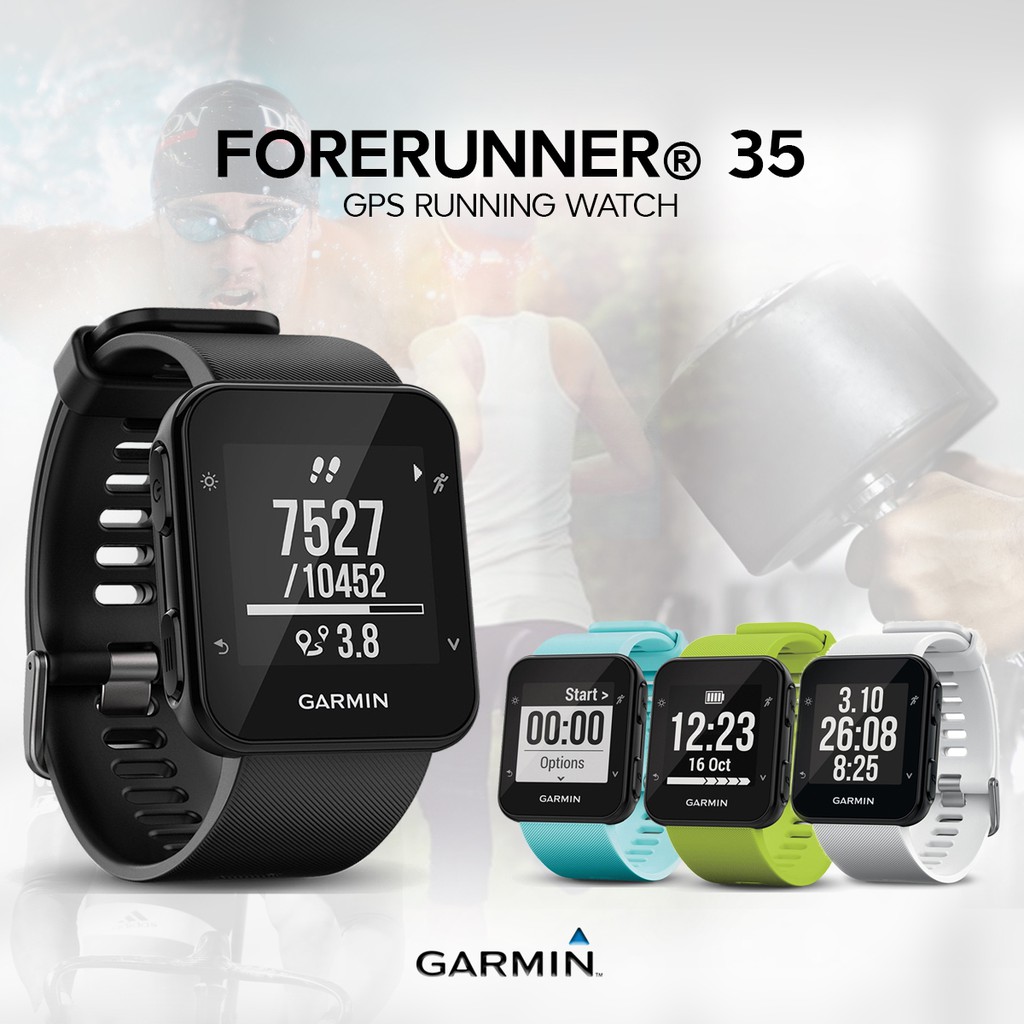 Garmin Forerunner 35 GPS Running Watch Heart Rate monitor smartwatch iphone Shopee Singapore