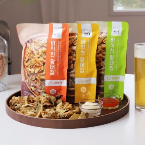 [Bundle of 6] Crispy Dried Pollack Chips Snack Set (30g x 6packs) 3 ...