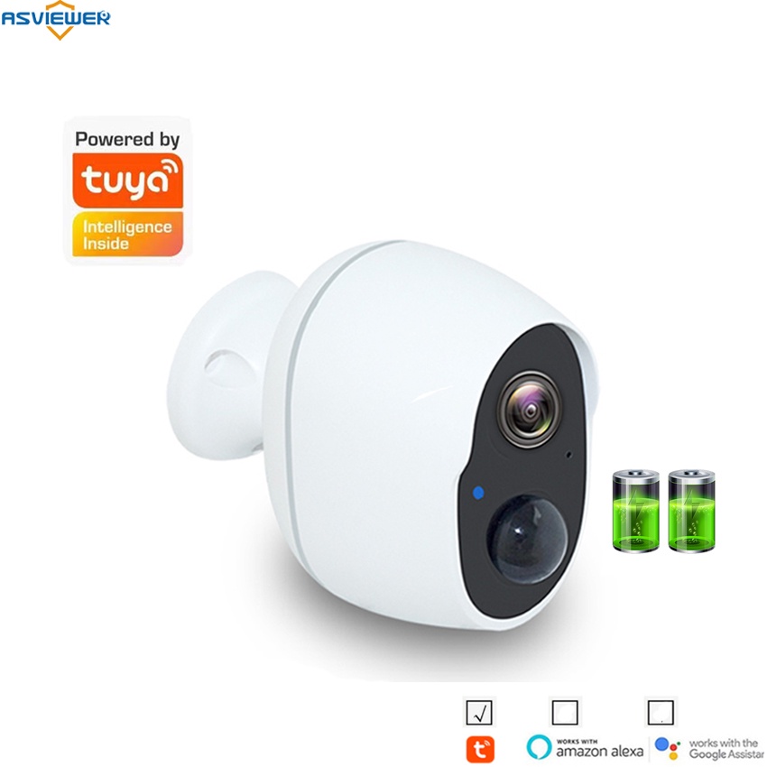 2MP Wireless Battery Camera 6000mAh Rechargeable Battery IP65 Outdoor ...