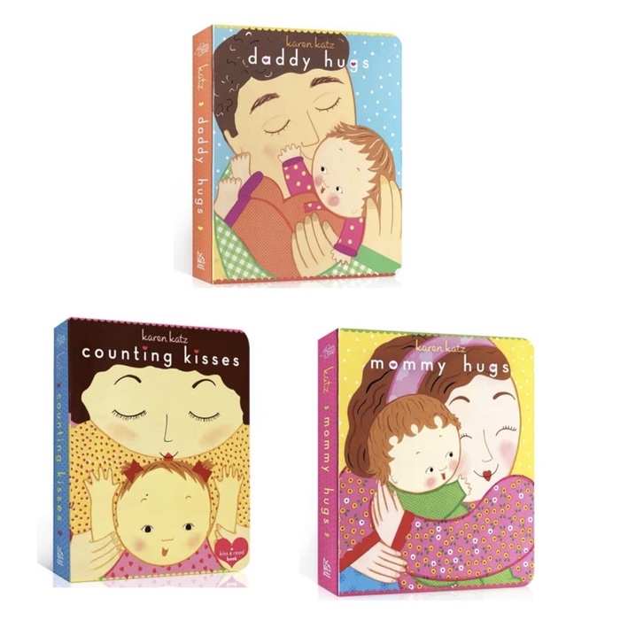 Karen Katz: daddy hugs/ mommy hugs/ Counting Kisses(Slight Defect at ...