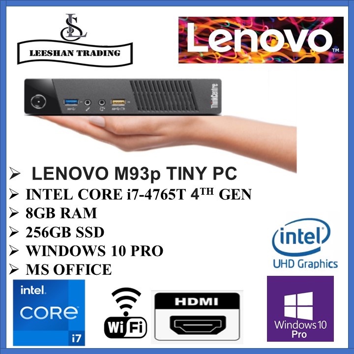  Lenovo ThinkCentre M93P Tiny Desktop, Intel Core i5