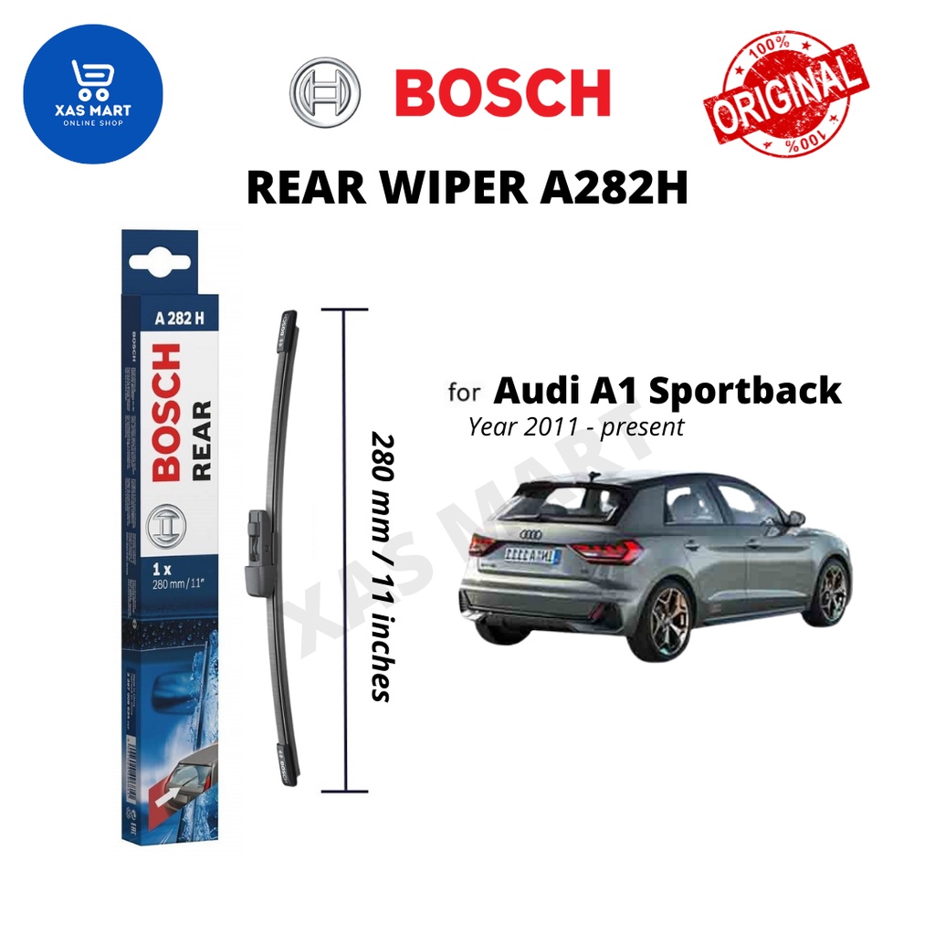 Bosch Rear Wiper A282H for Audi A1 Sportback Year 2011 Present