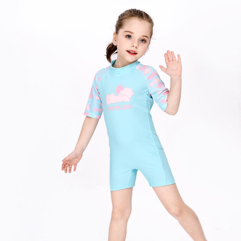 Girls blue swimming on sale costume