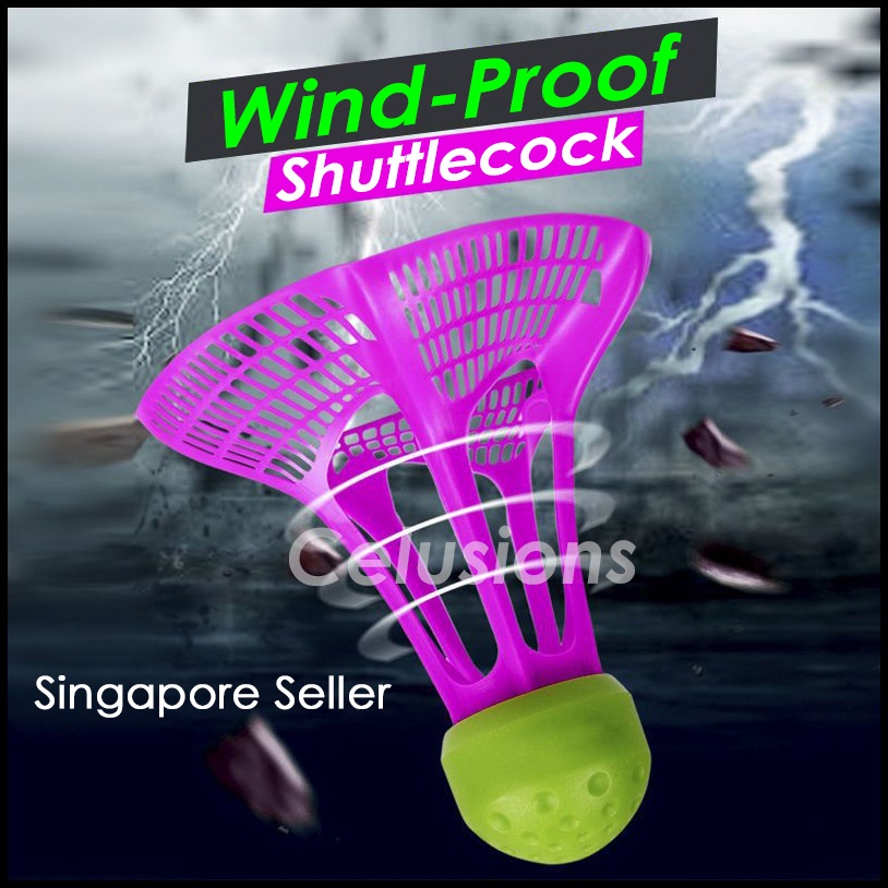 ✔️Windproof Nylon Badminton Shuttlecocks✔️Outdoor Sports Durable Plastic