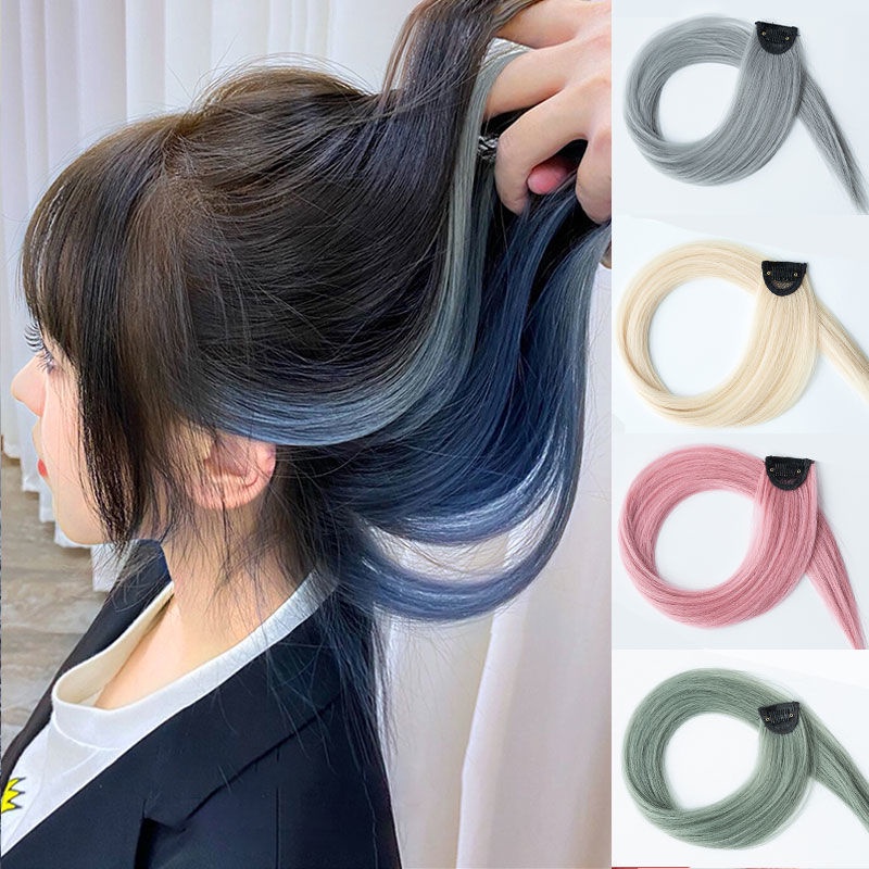 Hot Hanging Ears Hair Dyeing Piece Wig Piece Female Highlight