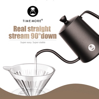 Timemore Fish Pure Over Kettle Long Neck Drip Kettle Coffee Brewing  Vertical Water Flow Stainless Steel 700ml - Price history & Review, AliExpress Seller - LVXIAO&COMPANY Store