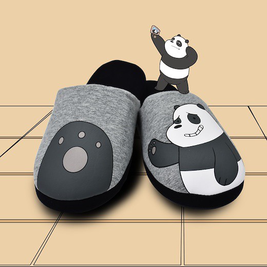 We Bare Bears Indoors Bedroom Slippers 86175 Shopee Singapore