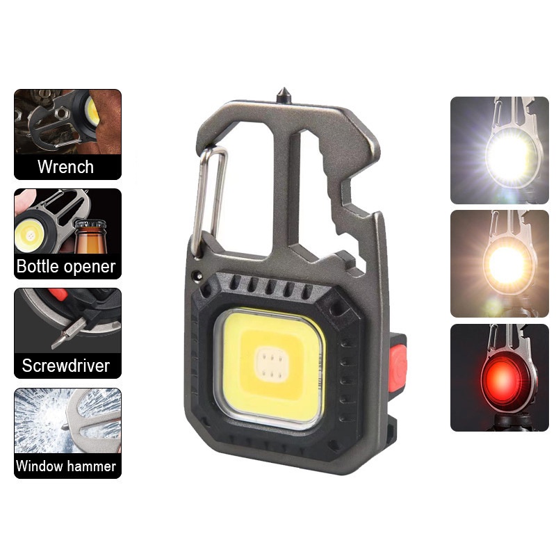 SG STOCK🔥Mini Glare COB Work Light Keychain Light USB Charging ...