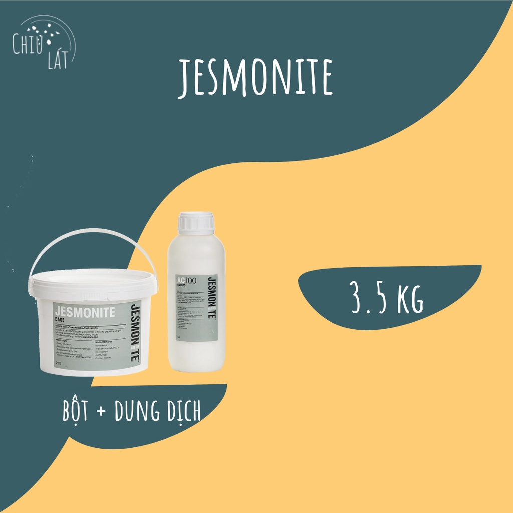 Jesmonite Powder And Solution 3.5 kg (Not Include Color And Mold ...