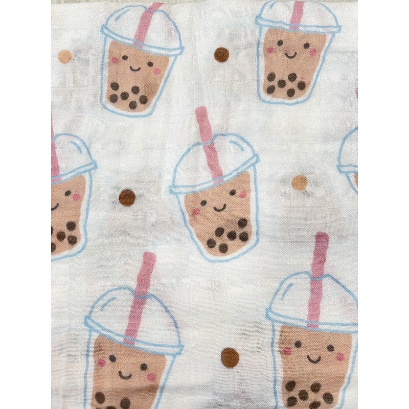 Bubble Tea Muslin Swaddle Blanket Shopee Singapore