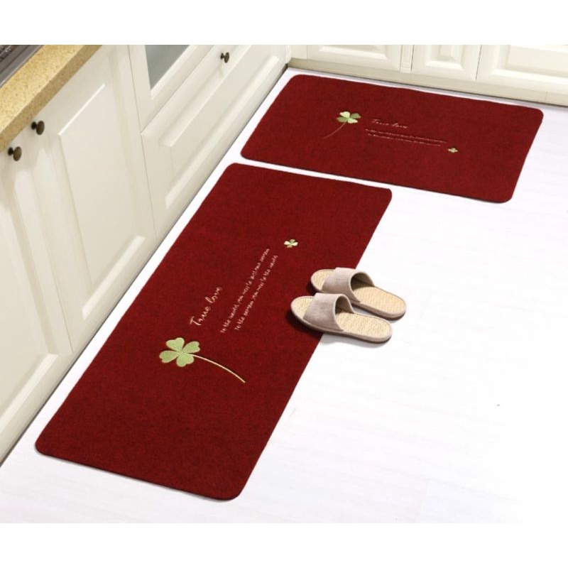 Kicthen Floor Mat Household carpet can be cut with antiskid stripes