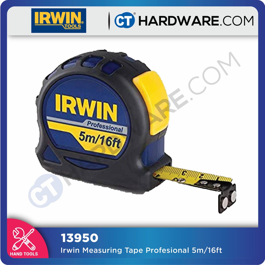 IRWIN 13950 MEASURING TAPE PROF 5M/16FT ( DOUBLE SIDED / MAGNET HOOK ...
