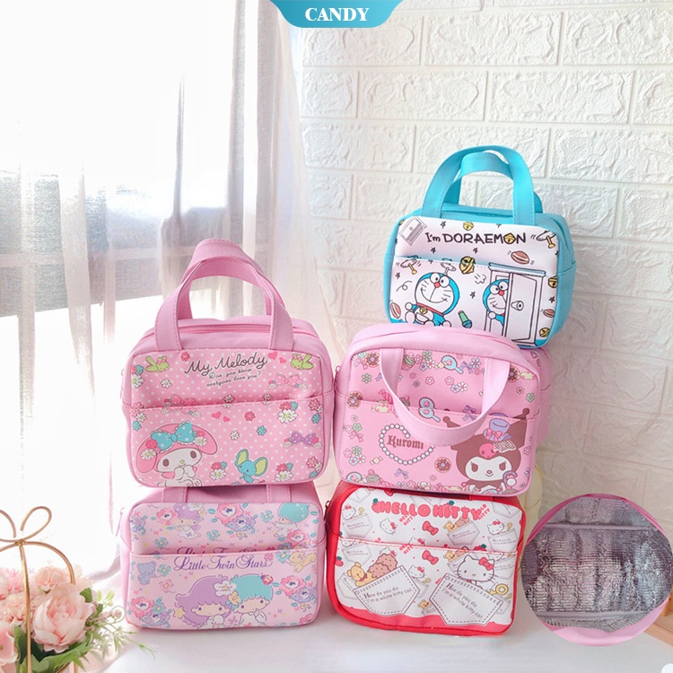 Insulated Lunch Box Kawaii Sanrio Kuromi My Melody Cinnamorol Hello