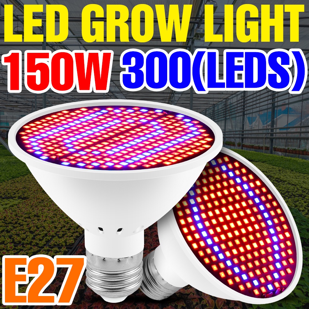 100W Plant Lamp LED Indoor Grow Light 220V Full Spectrum Growth Bulb