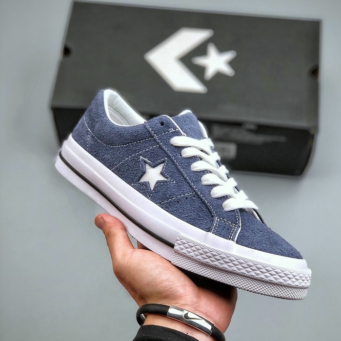 Conver One Star Kimura Vulcanized Sneakers Dark Blue Low Top Casual Shoes Shopee Singapore