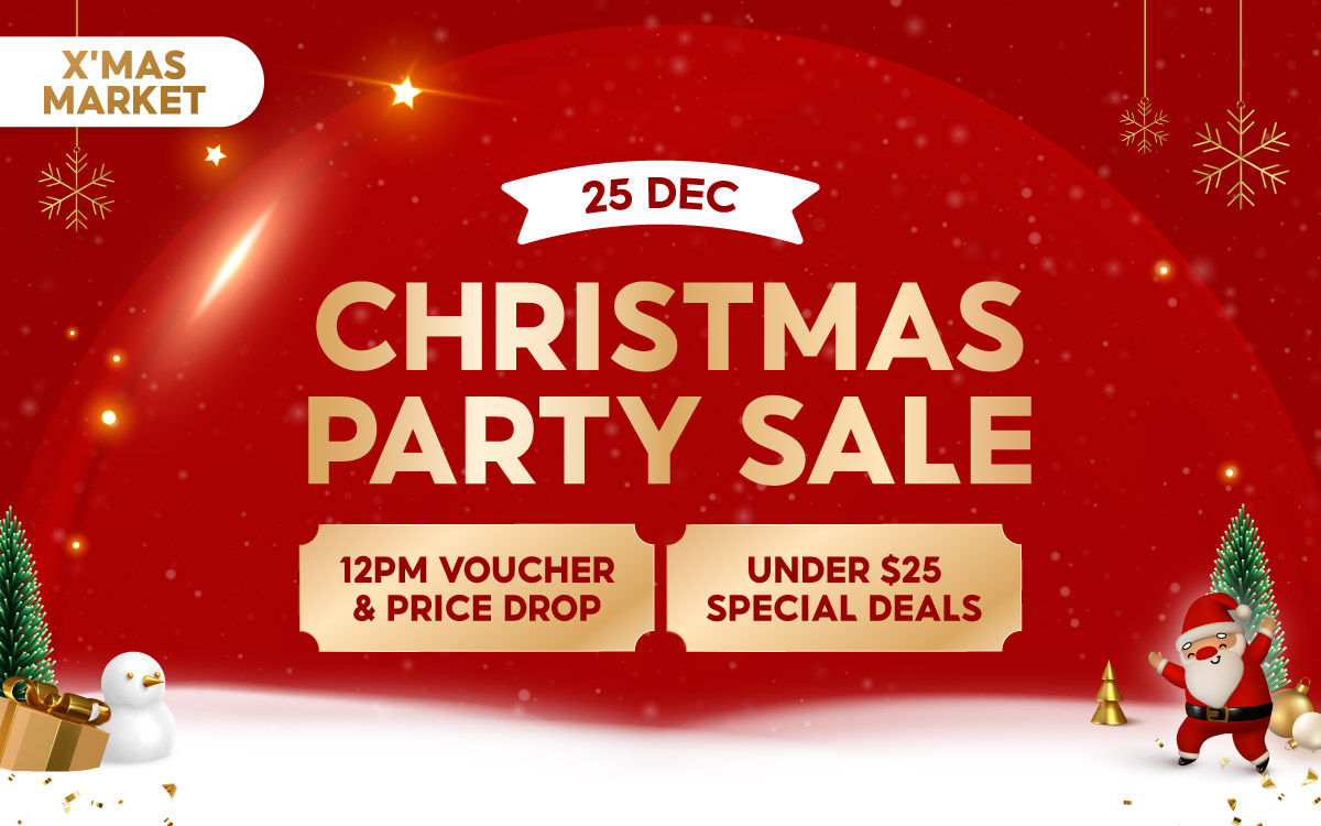 Christmas Sale 2024 12pm Voucher & Price Drops, Under 25 Special