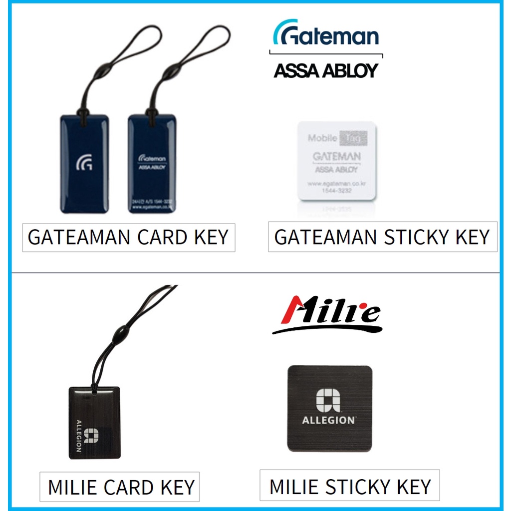 GATEMAN iRevo / MILIE RFID Tag Key Sticky key Tag Key Sticky key RF ...