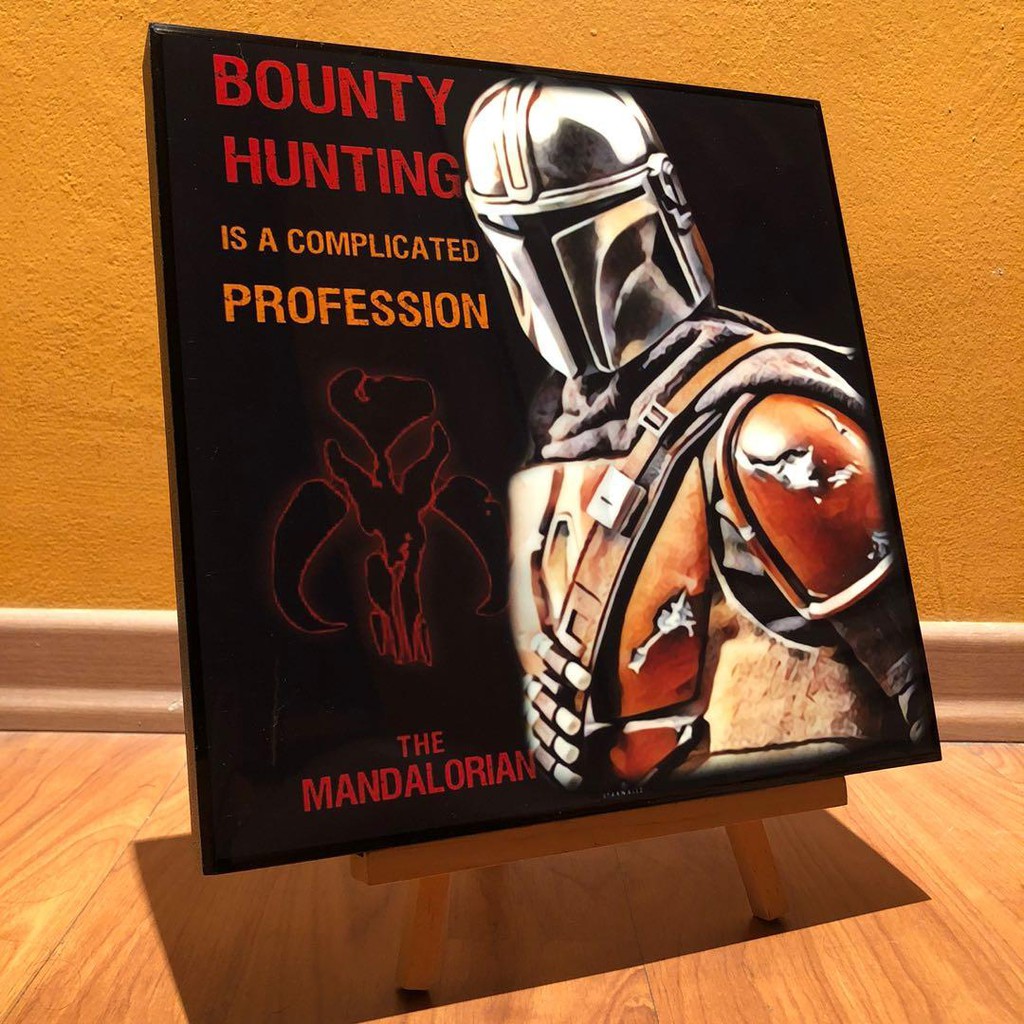 The Mandalorian : Star Wars Pop Art Poster Frame | Shopee Singapore