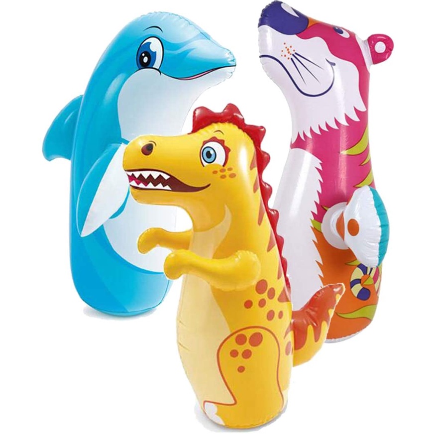 Inflatable Punching Bags Cartoon Animal Blow up Tumbler for Kids Inflatable Tumbler Children's Boxing Bag Inflatable Toy
