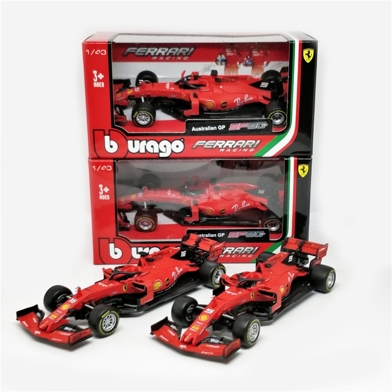 2020 Bburago 1 43 F1 2019 Ferrari SF90 5 Sebastian Vettel 16 Charles Leclerc Diecast Model Car Formula one Racing Shopee Singapore