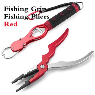Aluminum Alloy Fishing Pliers Grip Set Split Ring Cutters Line Hook Recover Fishing  Tackle High Quality