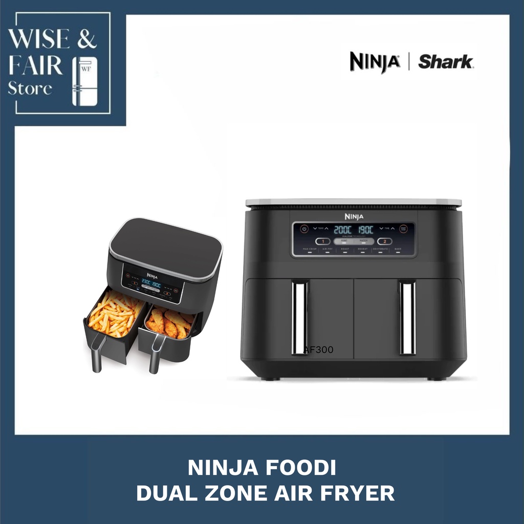 NINJA AF300 FOODI DUAL ZONE AIR FRYER | Shopee Singapore