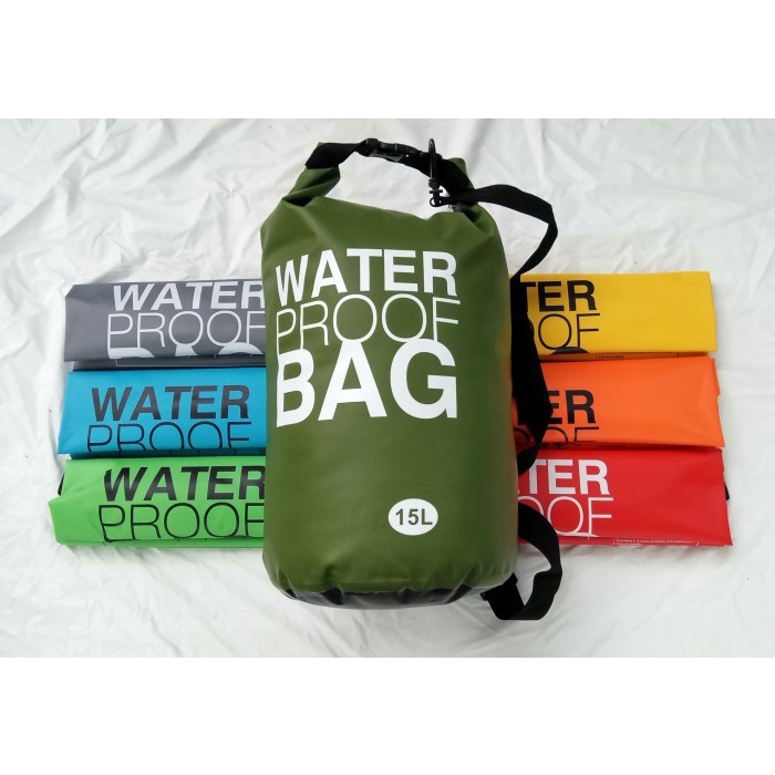 Bagdrywaterproof BAG 15 LITER Brand OCEAN PACK DRYBAG. Shopee