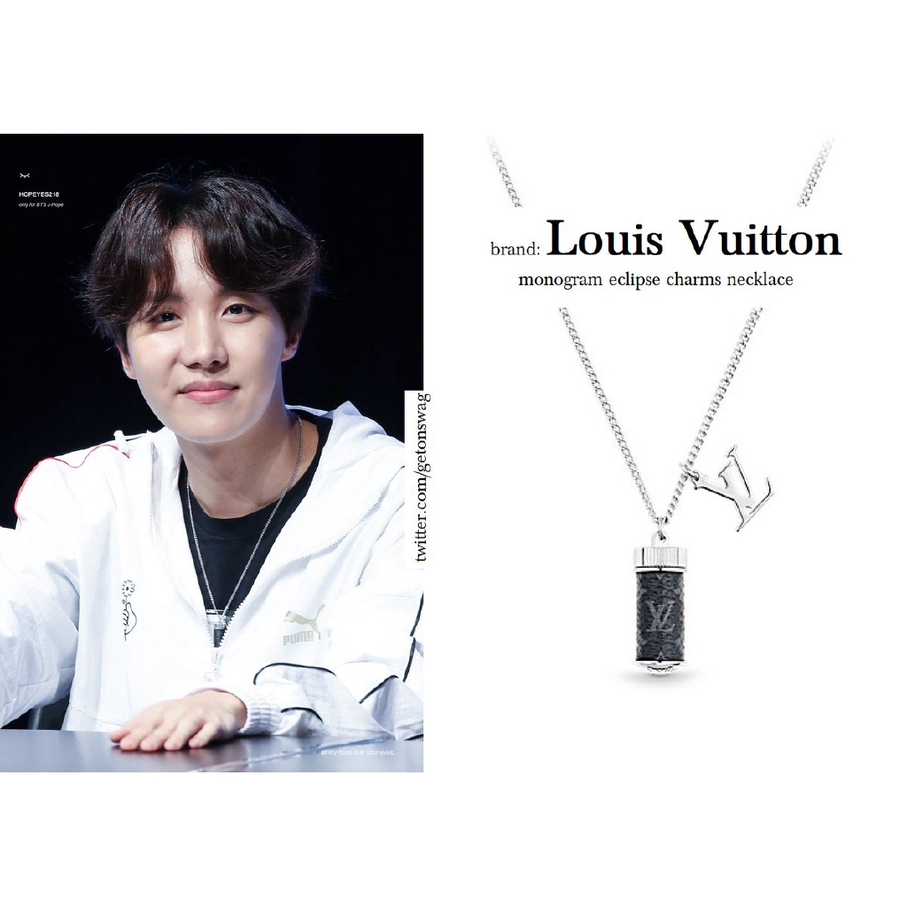 Louis Vuitton Monogram Monogram Eclipse Charms Necklace, Black
