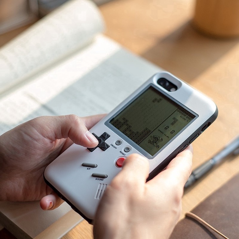 【Mt】Game Console Tetris Gameboy Phone Case  iPhone 6 6s 7 8 Plus 11 12PRO X XR XS MAX