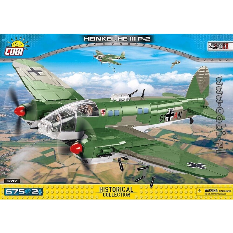 SG STOCK COBI WW2 GERMAN HEINKEL HE111 P2 BOMBER FIGHTER PLANE 5717 bricks lego compatible Shopee Singapore