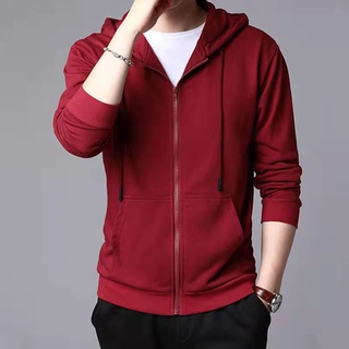 Red hot sale sweatshirt jacket