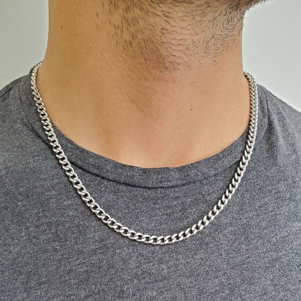 Cuban Chain, Silver necklace for men, silver necklace 925, Non tarnish  necklace, silver 925