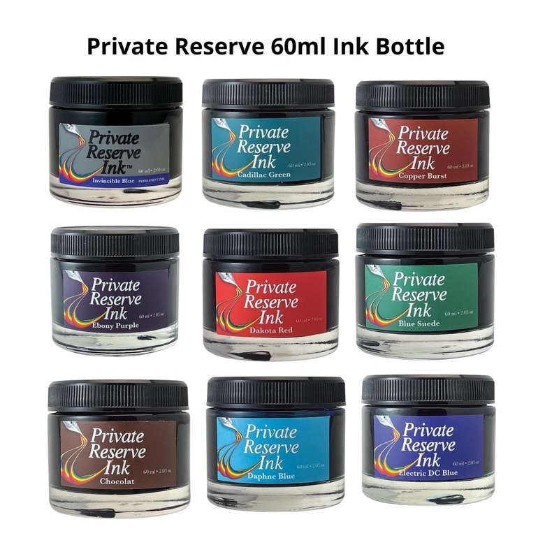 Private Reserve Ink 60ml Ink Bottle Fountain Pen Inks Red, Green