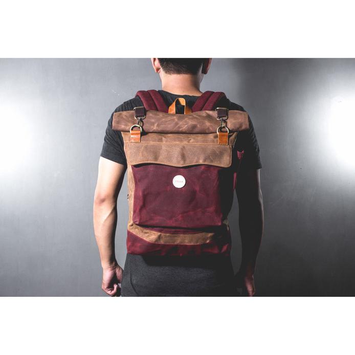 Bag Canvas - Frunk Rolltop Backpack Waxed Canvas Gustav Bag Men ...