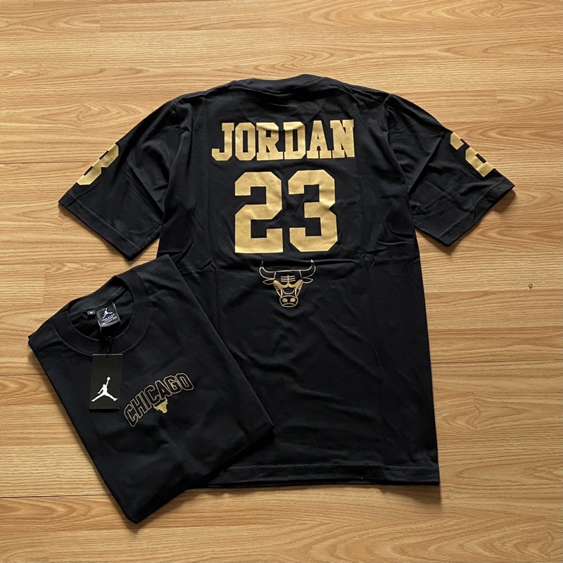 gold jordan t shirt