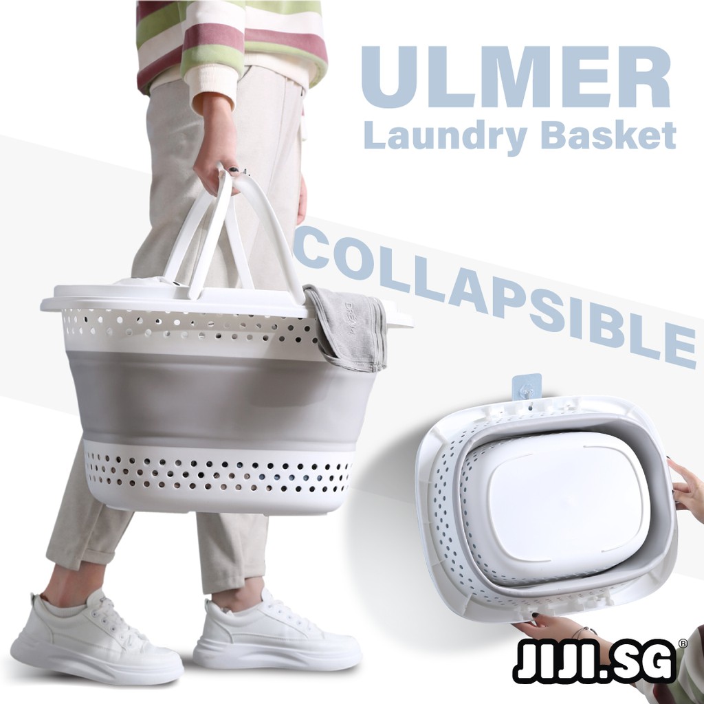 (JIJI SG) ULMER Collapsible Laundry Basket / Waterproof / with Handle