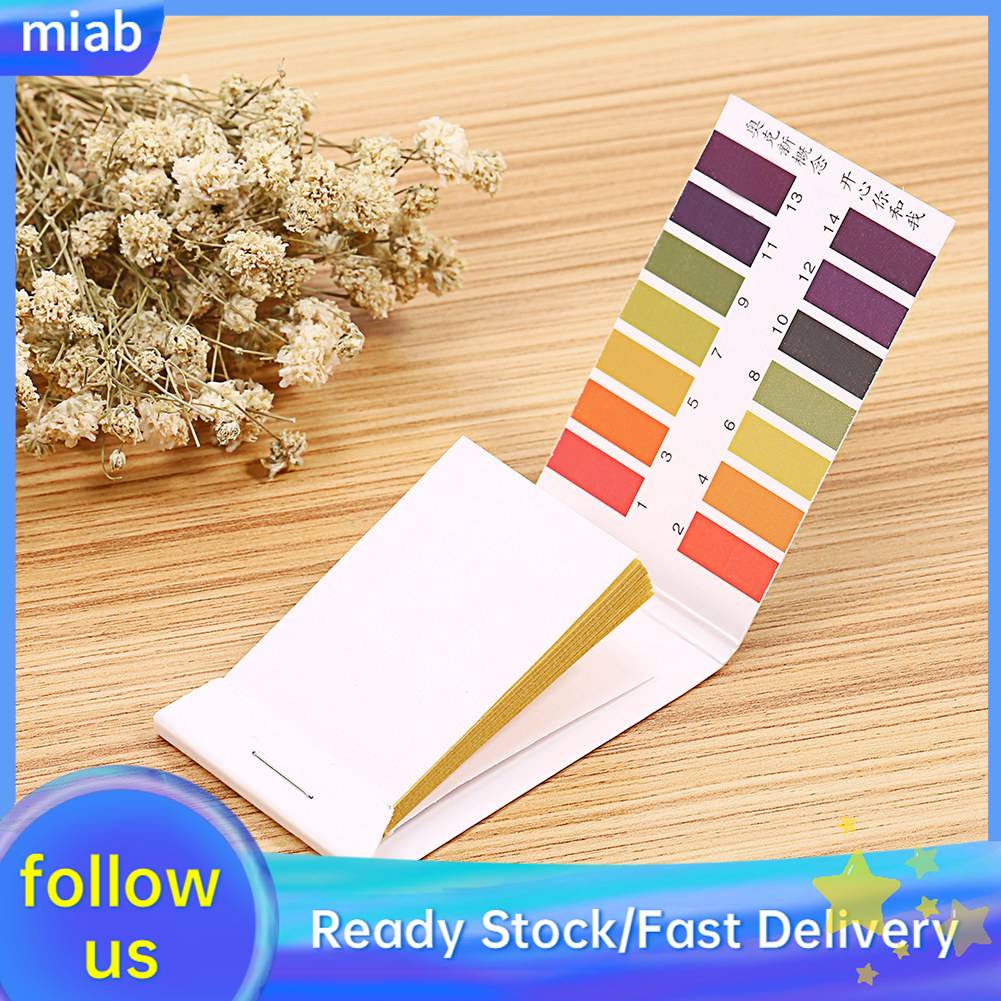 [READY STOCK] WALRONT 1 Set 80 Strips Full Range pH Alkaline Acid 114 Test Paper Water Litmus