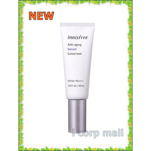 [INNISFREE] AntiAging Serum Sunscreen SPF50 PA++++ 40ml Shopee Singapore