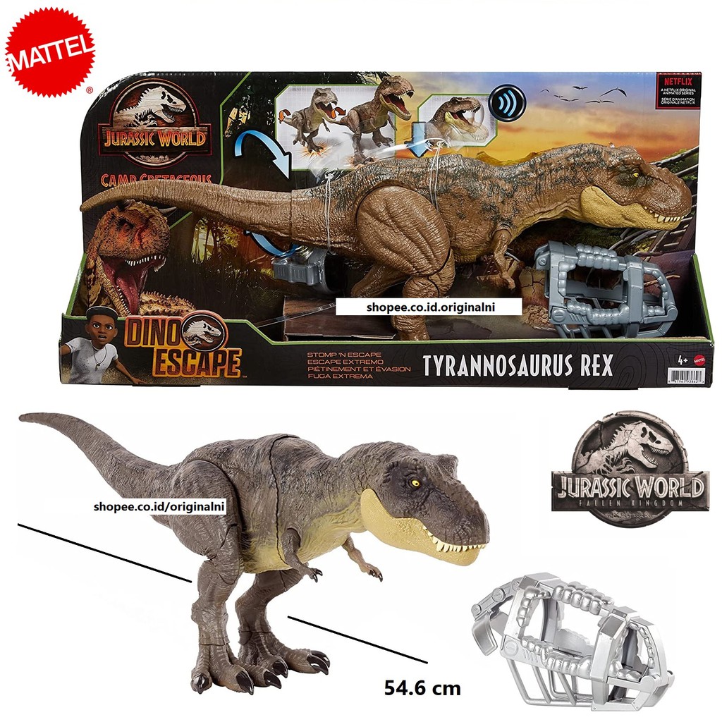 Mattel Jurassic World Camp Cretaceous Dino Escape Stomp'N Escape ...