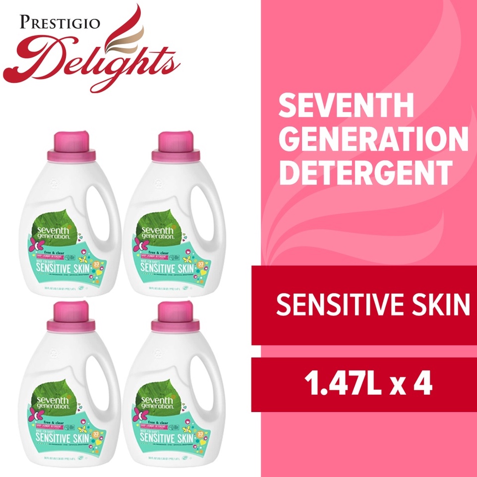 Seventh Generation Baby Sensitive Skin Detergent 1.47L Bundle of 4