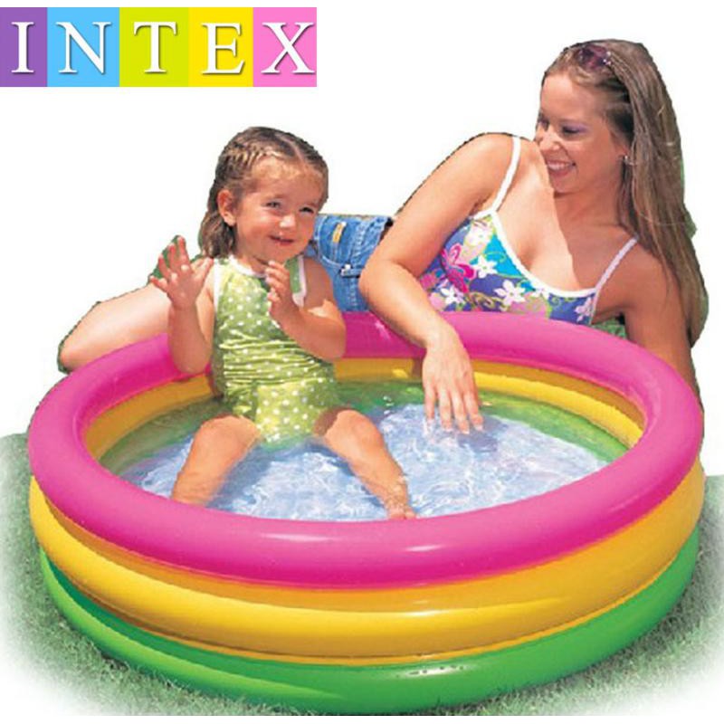 INTEX Rainbow Children's Pool 3 rings / Baby Pool 86 x 25 cm / INTEX ...