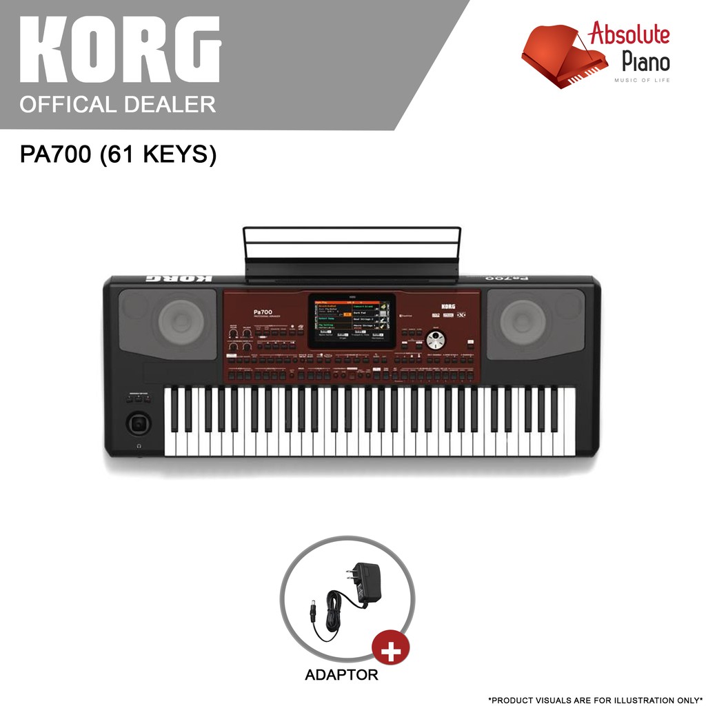 [LIMITED STOCKS] Korg PA700 Professional Arrangers Keyboard (Black ...