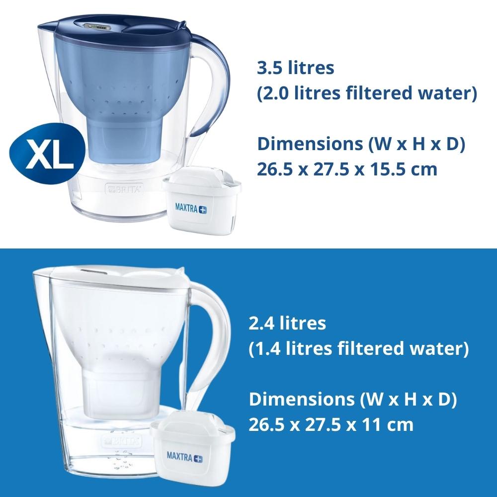 Brita Marella XL Water Memo Filter Jug with Maxtra+/PRO Filter - 3.5L ...