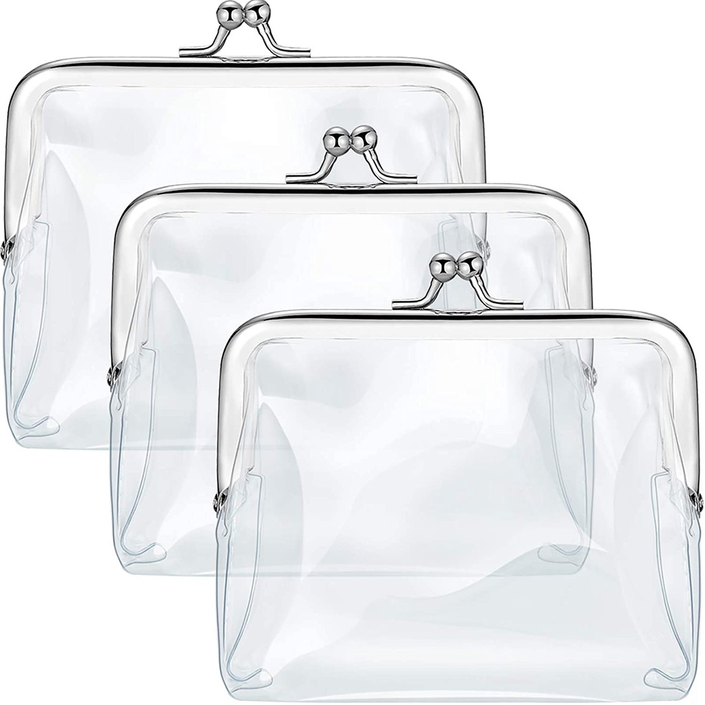3 Pieces Clear Coin Purse for Women Kiss Lock Coin Purse Transparent Change Purse Wallet Waterproof PVC Kiss lock Clear Coin Wallet for Carrying Your Change Shopee Singapore