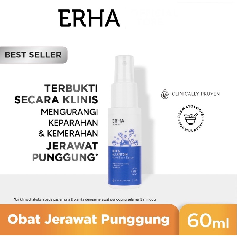 Erha21 expired 2025 Erha Acneact Back Spray Acne Care Lab Acne Back