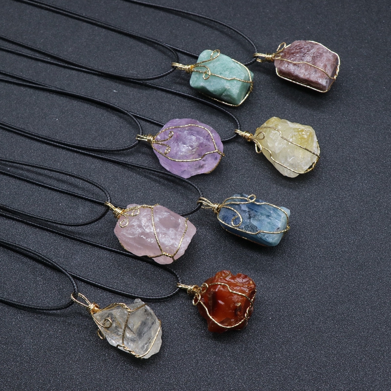 Wire wrapped hot sale stone jewelry