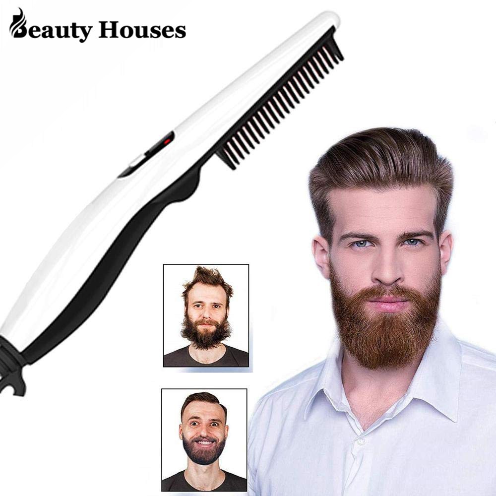 Electric heated styling shop comb for beards