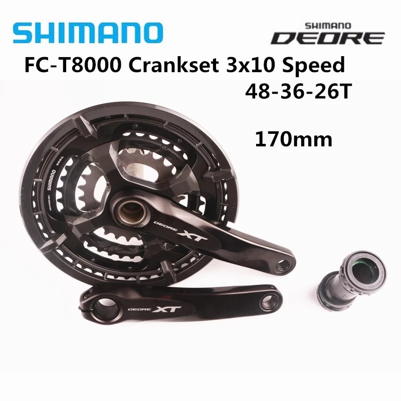 Shimano DEORE XT T8000 3x10 Speed Crankset MTB HOLLOWTECH II 170mm